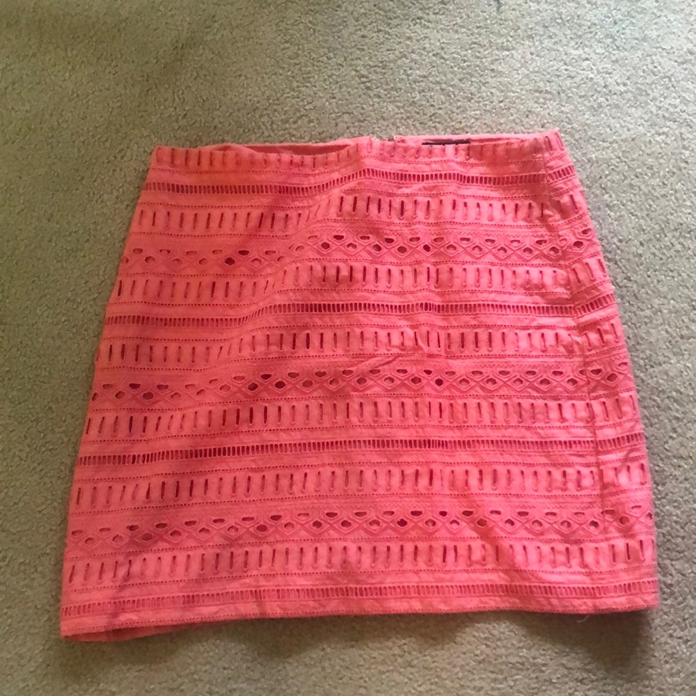 Gap Coral Eyelet Mini Skirt